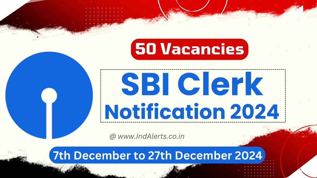 SBI Clerk Notification 2024